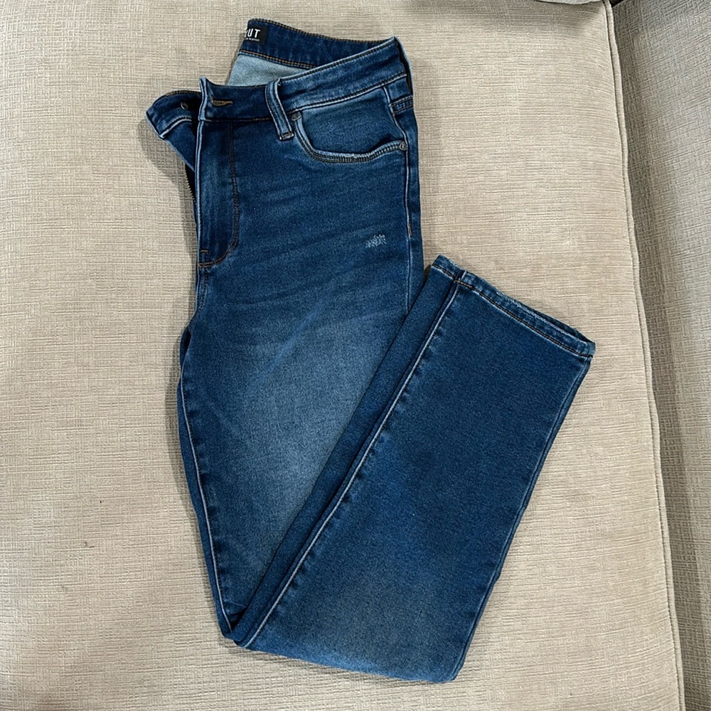 Kut from the kloth high rise fab an ankle straight leg